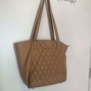 Vera Bradley Leather Tote Bag with Matching Wallet